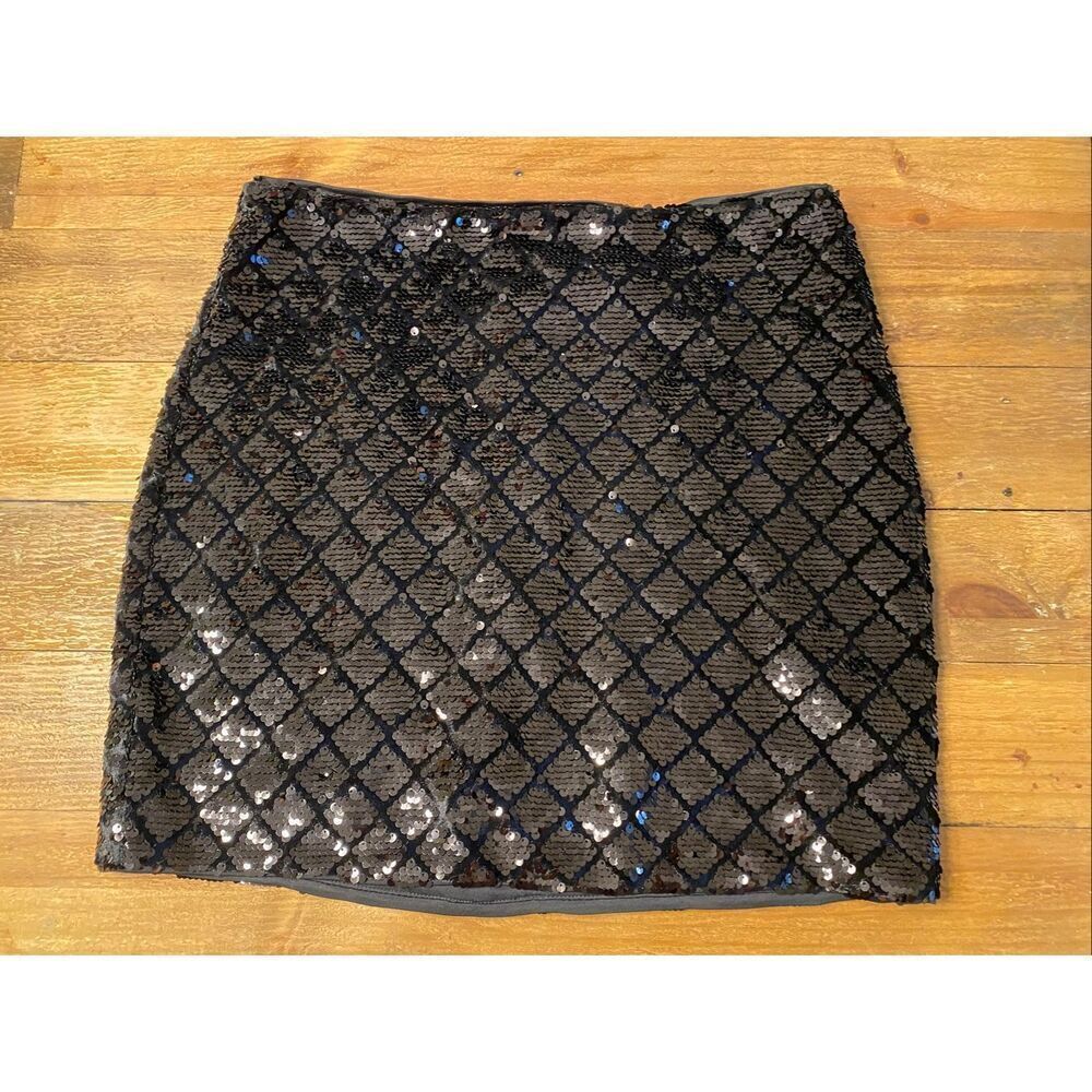Express size 6 NWT black sequin mini skirt sexy
